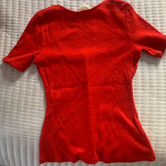 Sezane Grant T-shirt Red - Size S - Picture 5 of 5